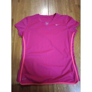 Nike Dri-FIT women's pink short sleeve athletic top size m